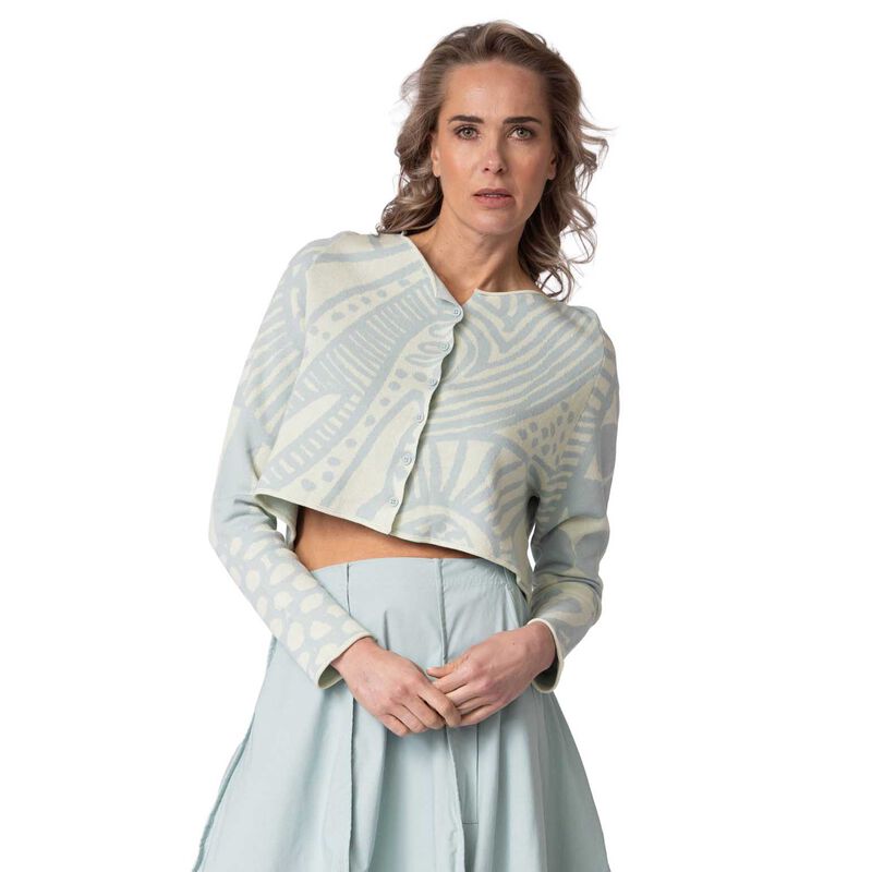 Rundholz Jacquard Knit Cardigan image number 0